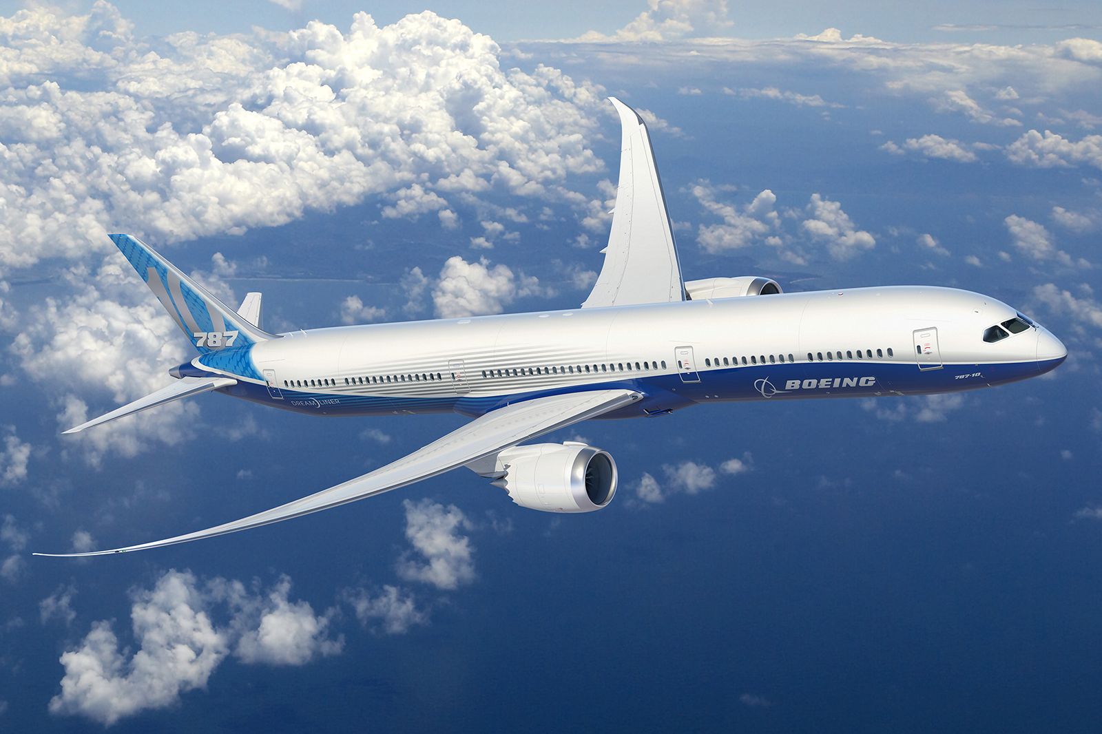 Boeing 787-10 számítógépes grafikán. (Forrás: Boeing Company) | © AIRportal.hu