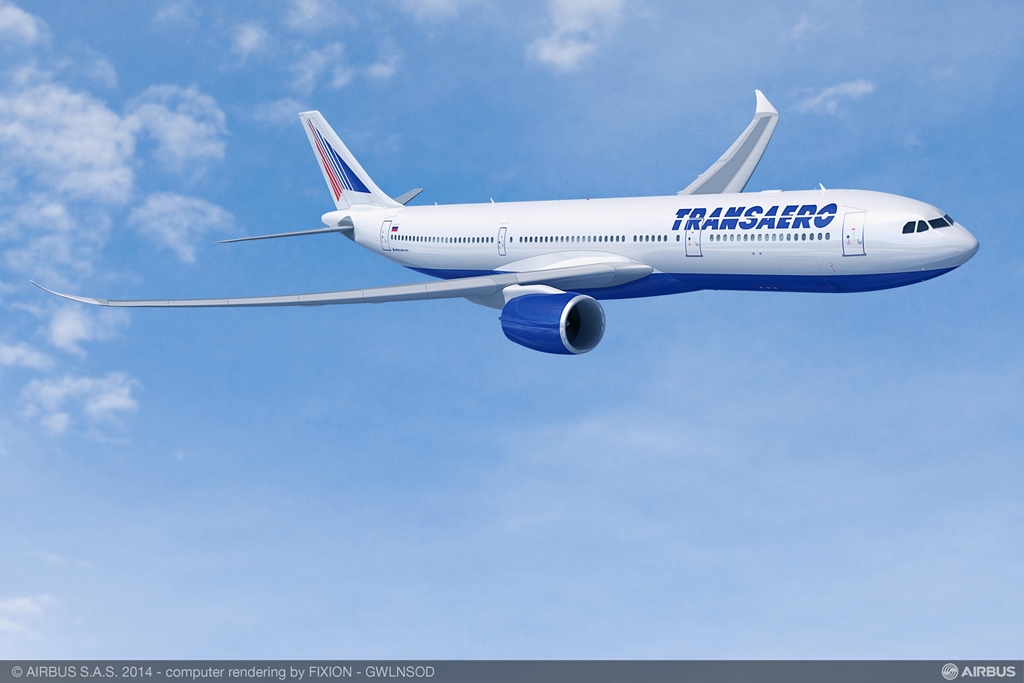 Transaero Airlines A330-900. (Forrás: Airbus) | © AIRportal.hu