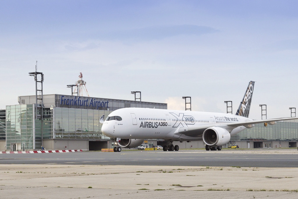 Az A350-es Frankfurtban. (Fotó: Airbus) | © AIRportal.hu
