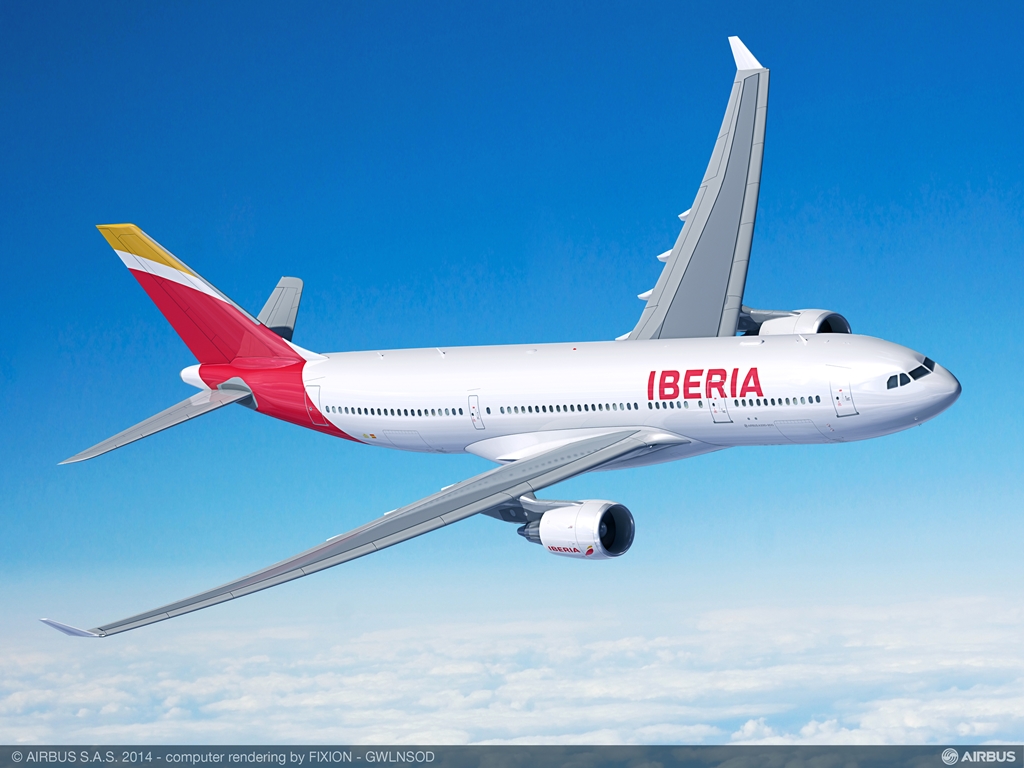 Iberia A330-200 látványterv. (Forrás: Airbus) | © AIRportal.hu