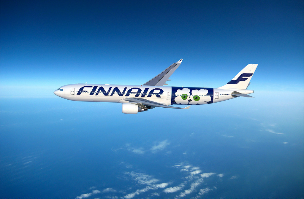 Az Unikko festésminta hamarosan felkerül az Airbus A330-as utasszállítóra. (Grafika: Finnair) | © AIRportal.hu