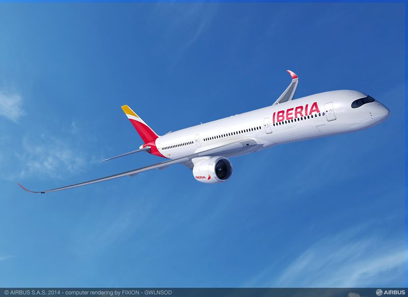 Iberia Airbus A350-900XWB látványterv. (Forrás: Airbus) | © AIRportal.hu