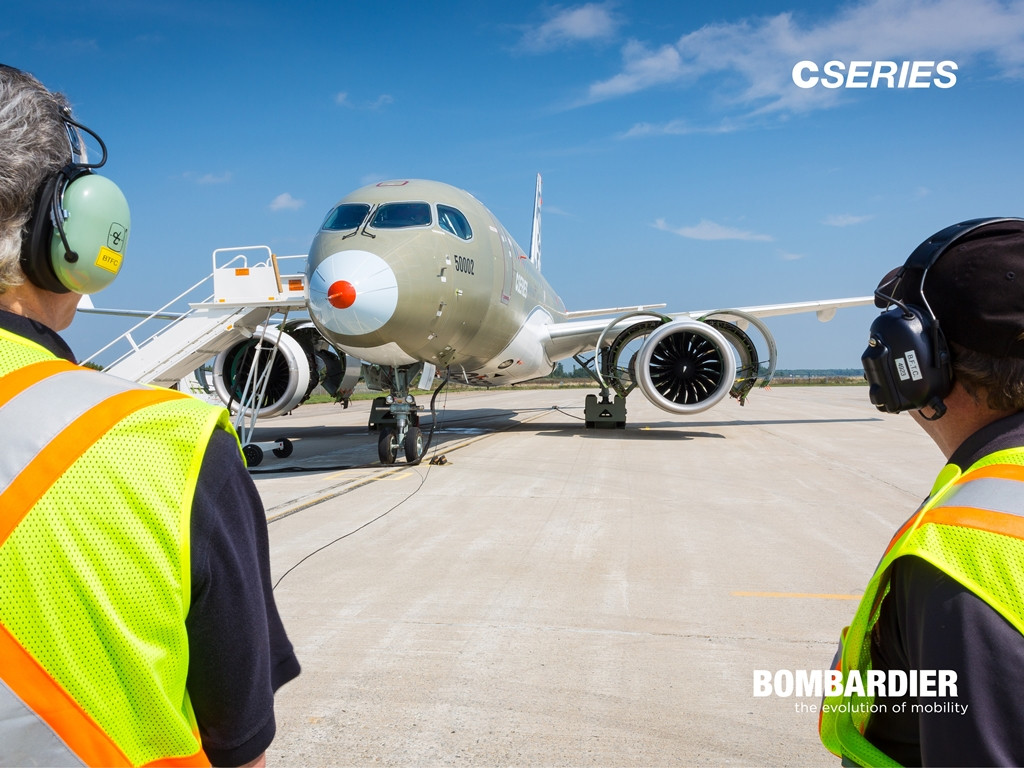 Bombardier CSeries berepülési program fotó. (Forrás: Bombardier) | © AIRportal.hu