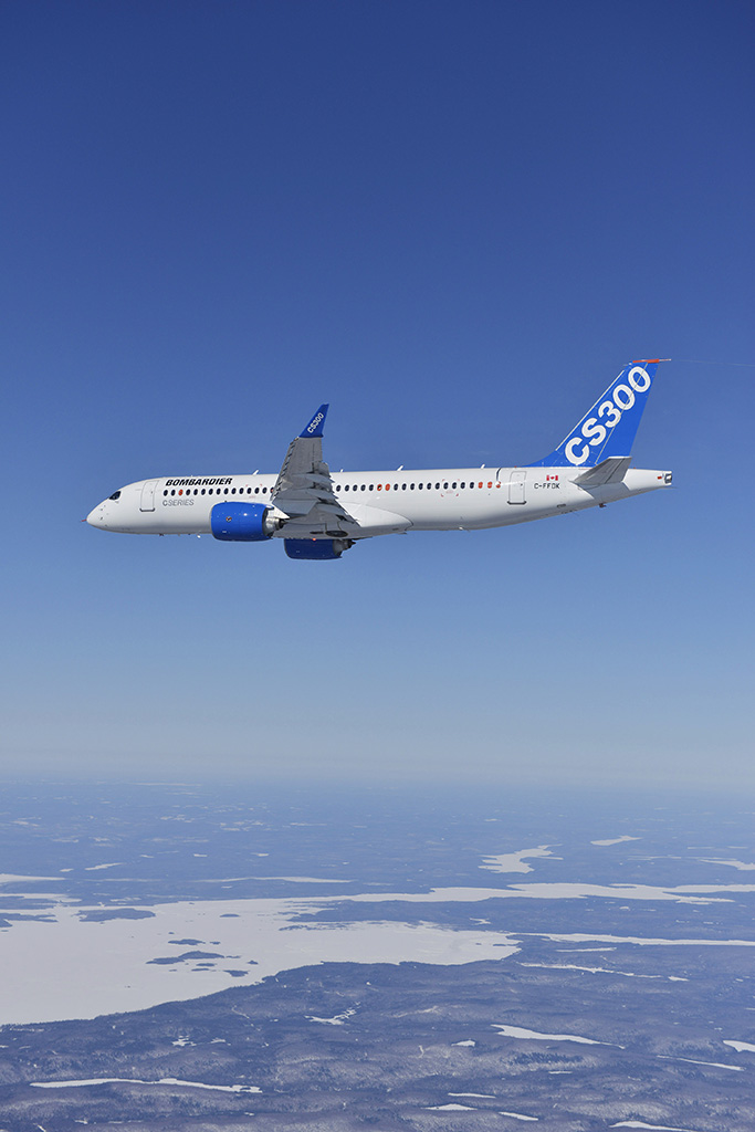 Levegőben a CS300. (Fotó: Bombardier Aerospace) | © AIRportal.hu
