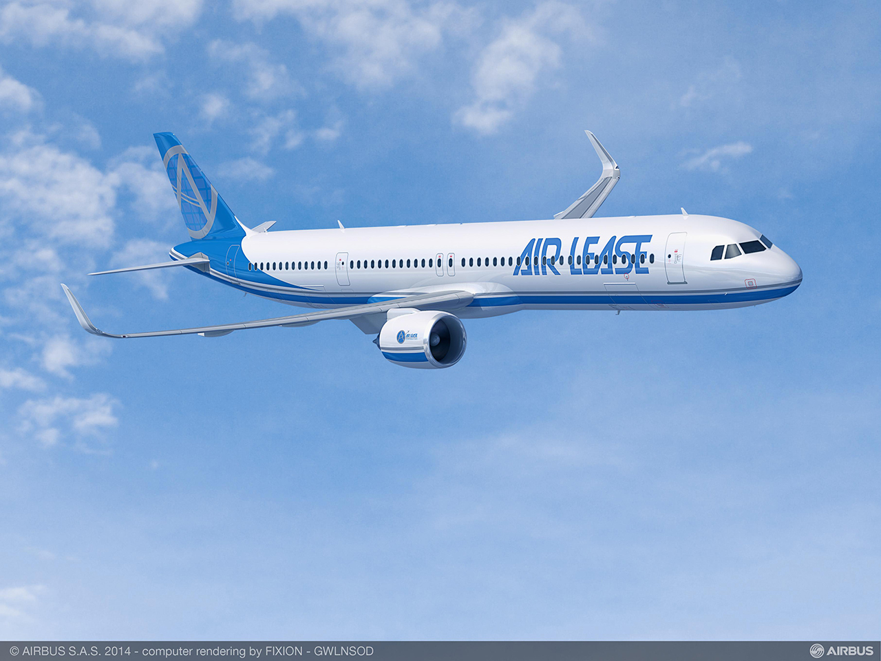 Az A321neo LR látványterve az ALC képzeletbeli festésében (Grafika: Airbus) | © AIRportal.hu