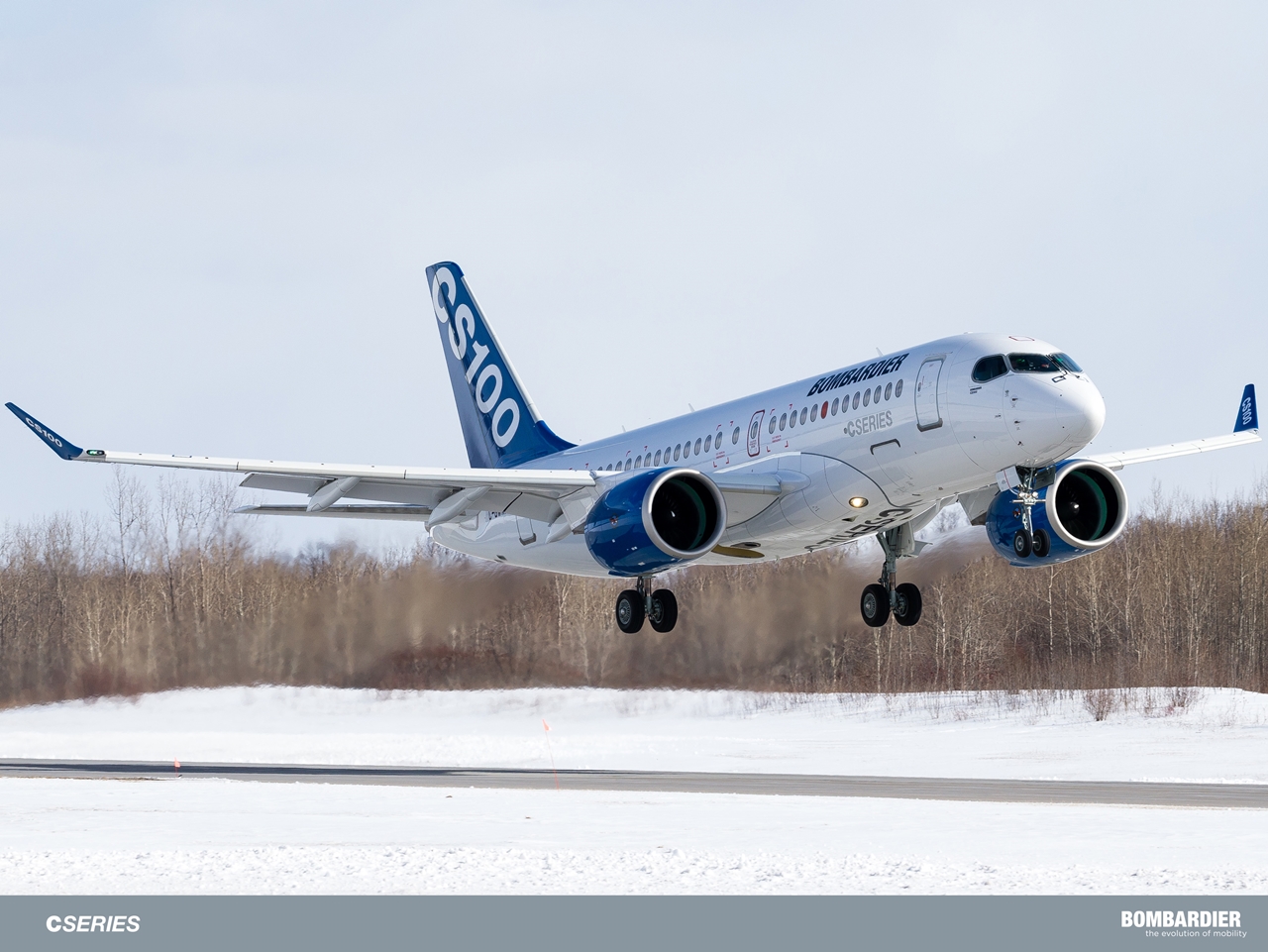 Az FTV5 felszállása Mirabelből, 2015. március 18-án. (Fotó: Bombardier) | © AIRportal.hu