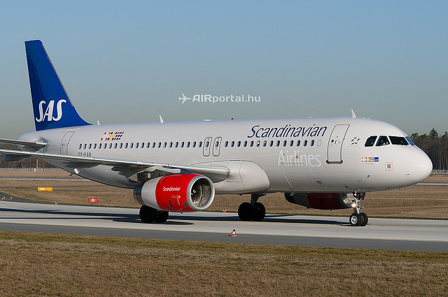 A Scandinavian Airlines Airbus A320-asa. (Fotó: AIRportal.hu) | © AIRportal.hu