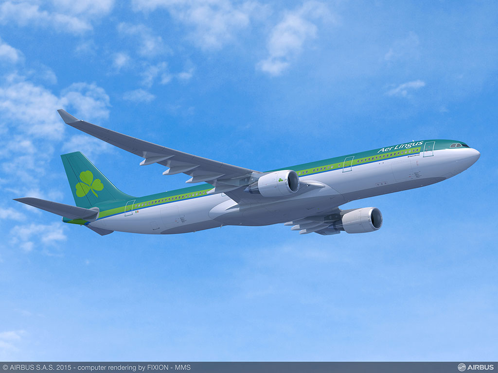 A330-300-as az Aer Lingus festésében (Forrás: Airbus) | © AIRportal.hu