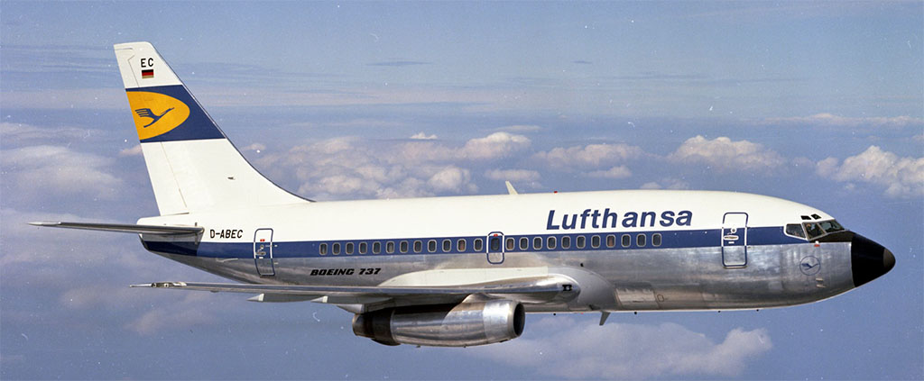 Légi felvétel a Lufthansa egyik klasszikus 737-eséről a cég régi festésében. (Forrás: Lufthansa) | © AIRportal.hu