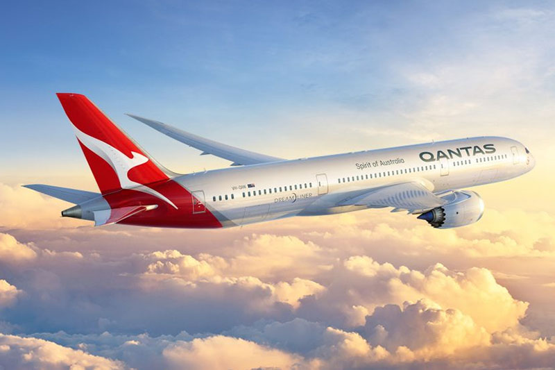 Látványterv a Qantas megújult arculatáról a leendő Boeing 787-9-es típuson (Forrás: Qantas) | © AIRportal.hu