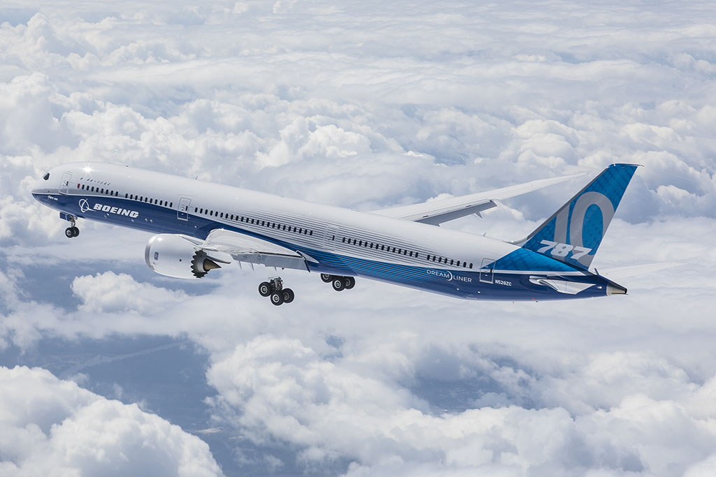 A 787-10 Dreamliner a levegőben. (Fotó: Boeing) | © AIRportal.hu
