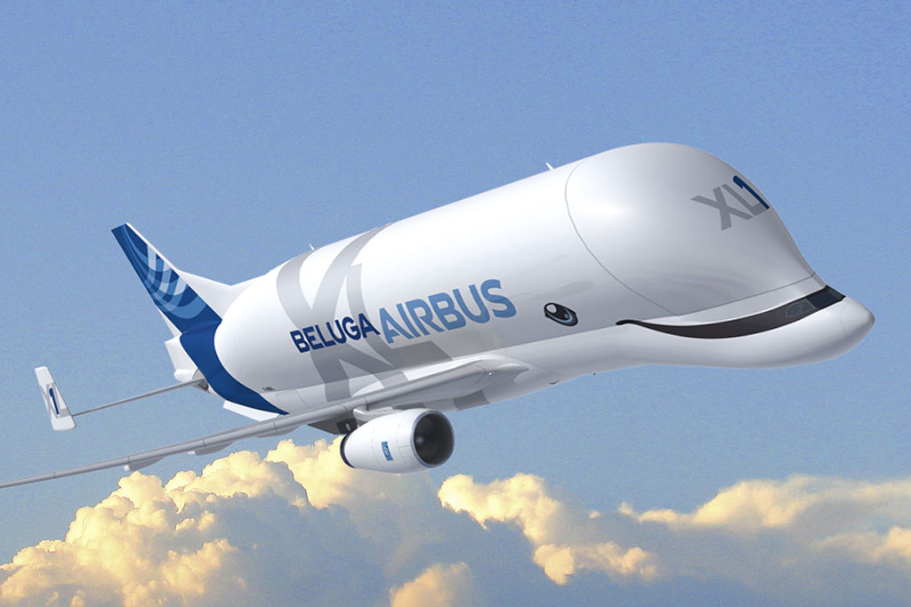 Ilyen lesz az első BelugaXL festése (Grafika: Airbus) | © AIRportal.hu