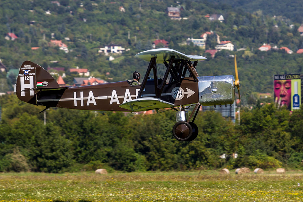 A nemrég felújított Gerle-12-es is részt vett a kötelékrepülésben. Fotó: Szigetváry Zsolt - MTI | © AIRportal.hu
