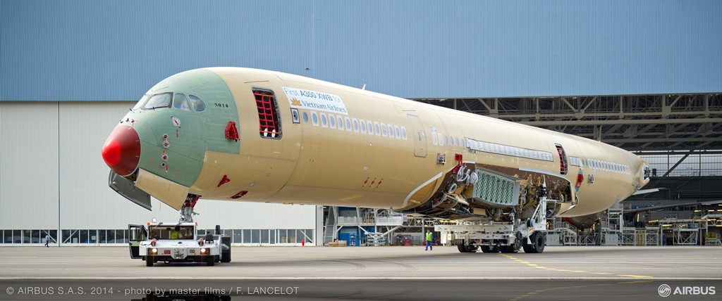 A legfrissebb fotó, immáron a készülőben lévő gépről. (Fotó: Airbus) | © AIRportal.hu