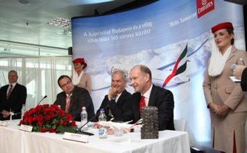 Emirates járatnyitás: sajtótájékoztató beszédek
