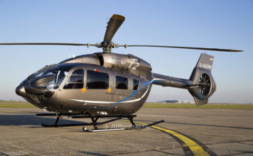 EC145 T2-es helikopter szállt le Ferihegyen