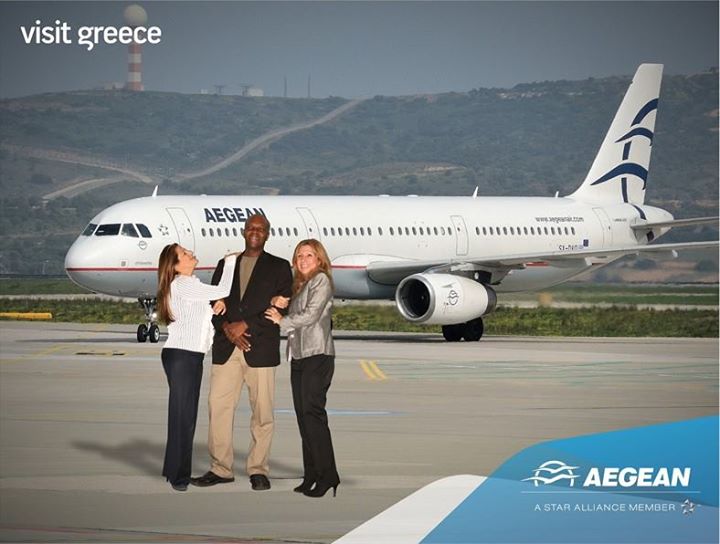 Az Aegean VisitGreece kampányának egyik reklám plakátja. (Forrás: Aegean Airlines) | © AIRportal.hu