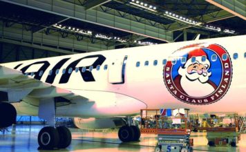A Finnair ismét a Mikulás hivatalos légifuvarozója
