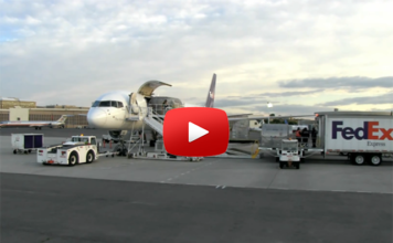 FedEx Boeing 757-es megforgatása 45 perc alatt