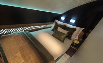 Luxus kimaxolva az Etihad A380-asán