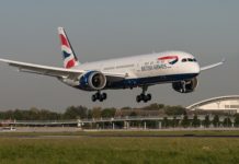 Londonban a British Airways első 9-es Dreamlinere