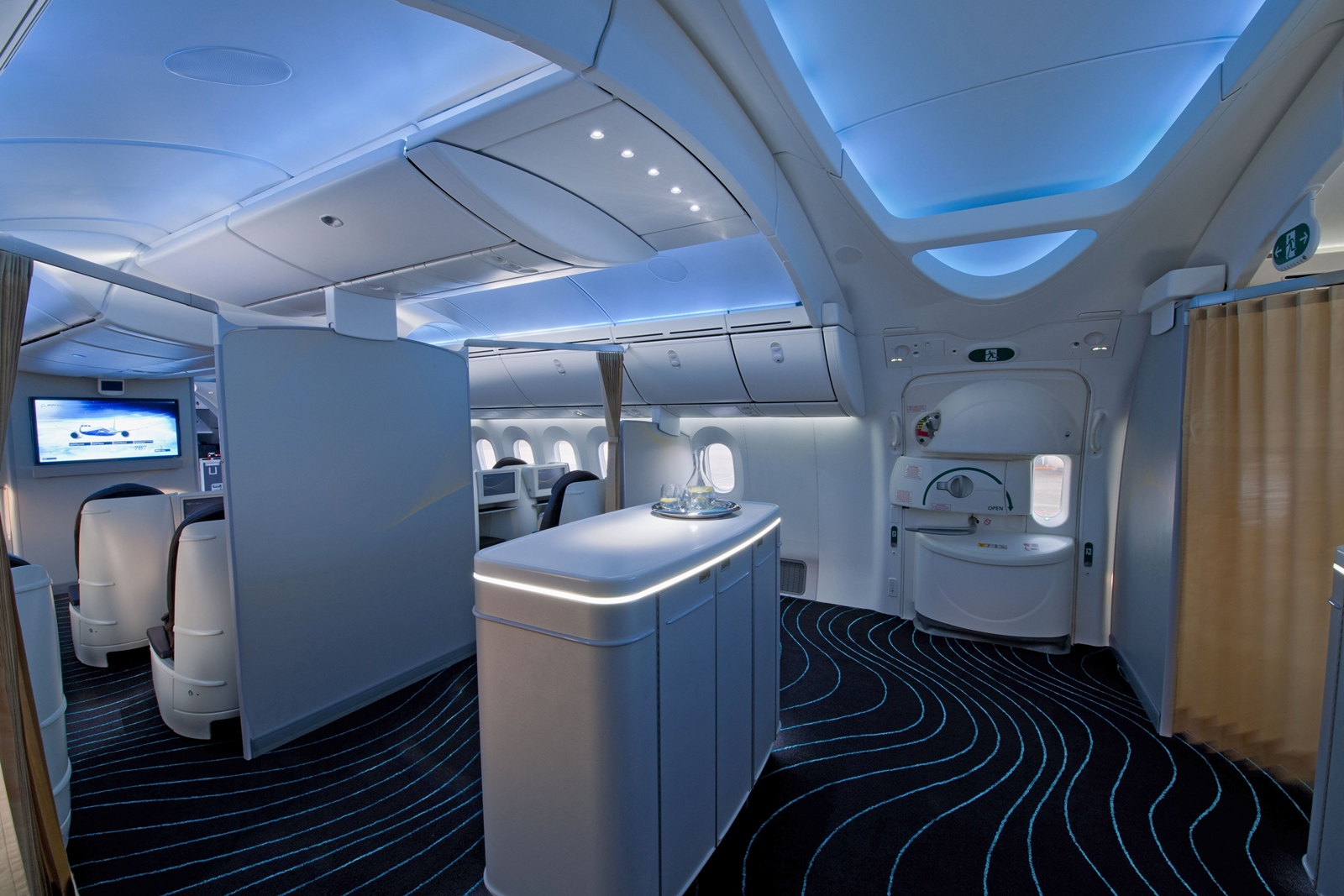 Боинг 787 дримлайнер фото салона