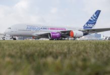 Felszerelve: A350-1000XWB hajtómű az A380-ason