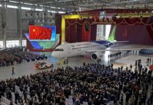 Elkészült a kínai gyártású Comac C919 prototípusa