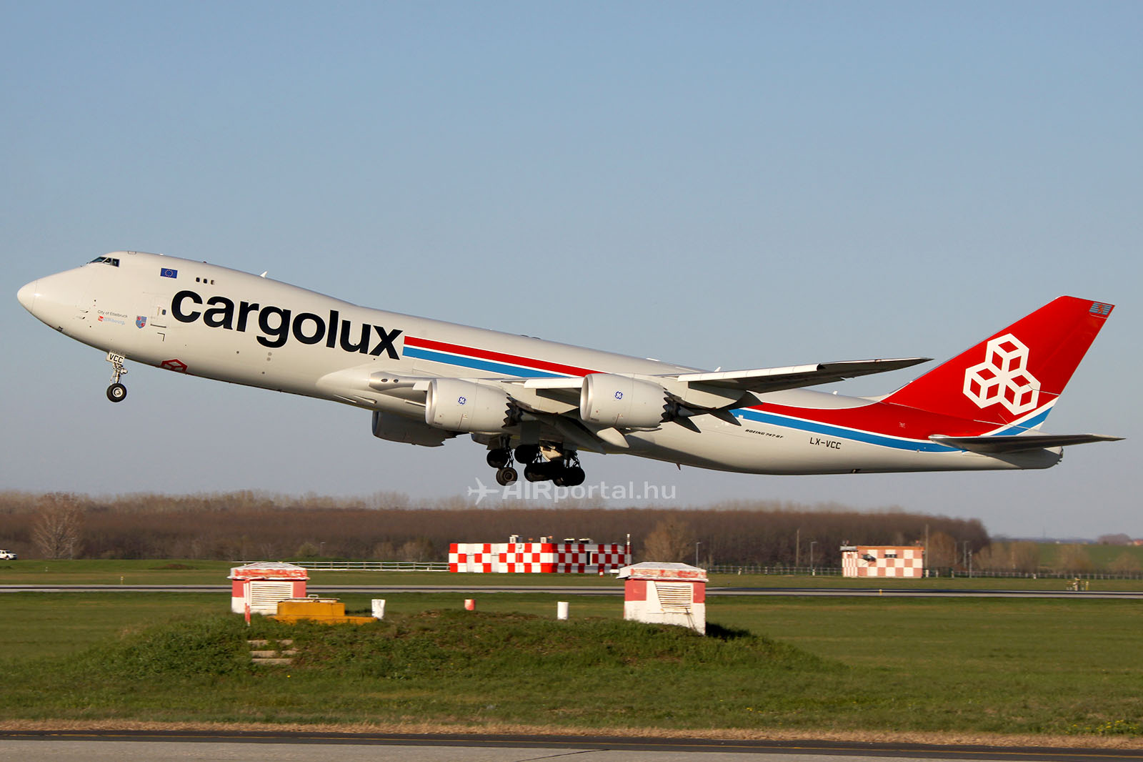A Cargolux Boeing 747-8F típusú gépe. (Fotó: AIRportal.hu) | © AIRportal.hu