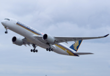 WC-k nélkül, de levegőben a Singapore első A350-ese
