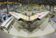Elkészült az A350-1000-es prototípus vízszintes vezérsíkja
