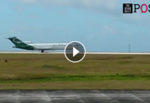 Példaértékű leszállás behúzott orrfutóval