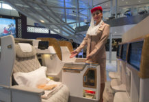 Bemutatta új business-üléseit az Emirates