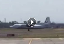 Zárt állapotú orrfutóval szállt le a Fokker 50-es