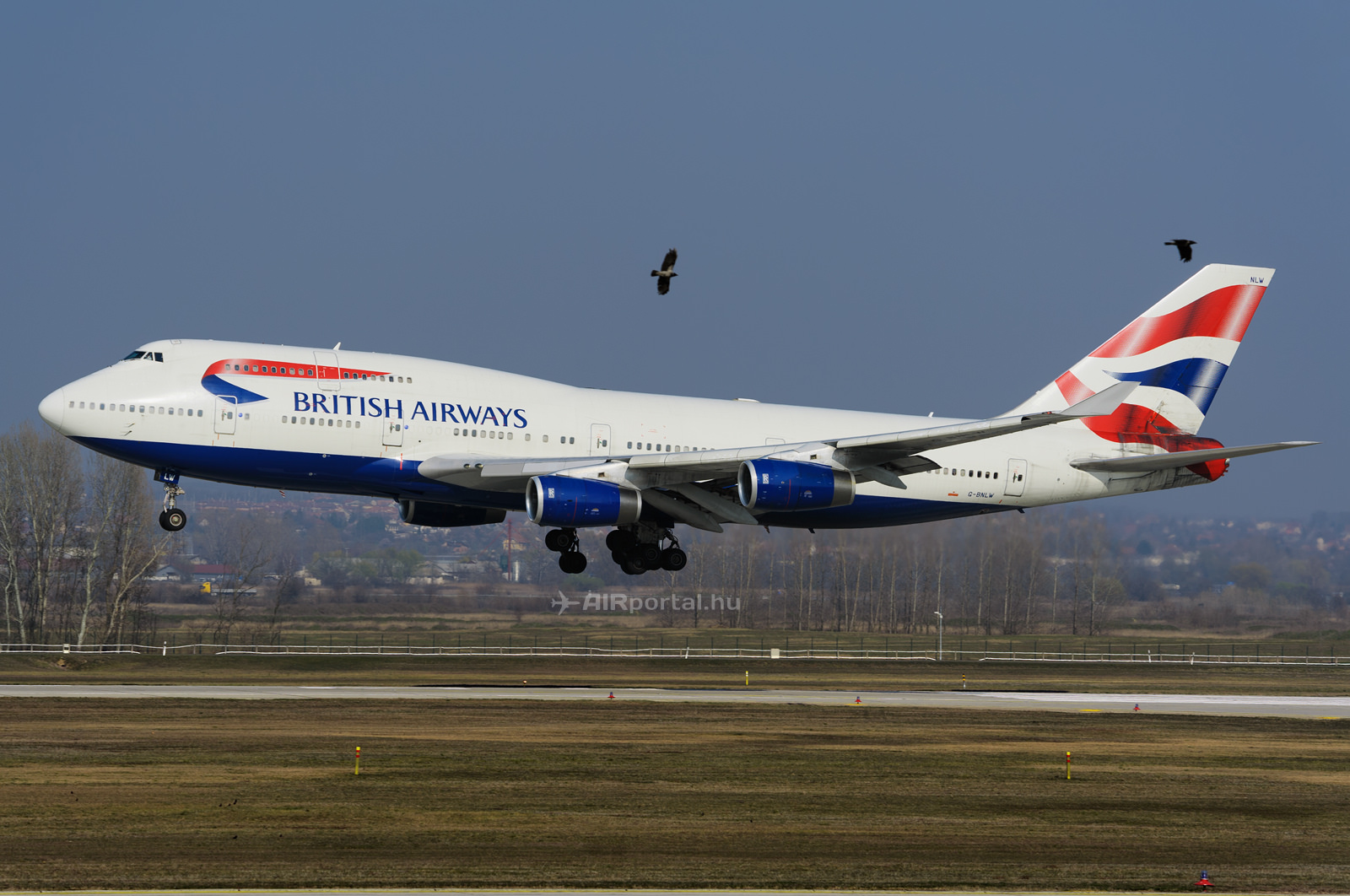 A British Airways 747-400-asa Budapesten 2014-ben. (Fotó: AIRportal.hu) | © AIRportal.hu