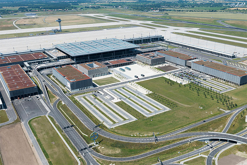 Az új berlini repülőtér földi oldala. (Fotó: Berlin-Brandburg Airport) | © AIRportal.hu