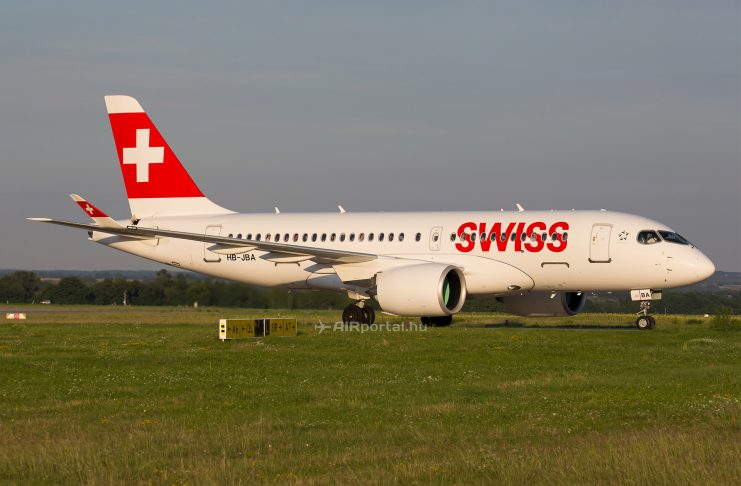 Ideiglenesen leállította Airbus A220-100-asait a Swiss