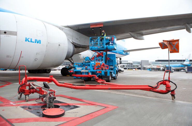 Szintetikus kerozin-keverékkel repült a KLM egyik járata