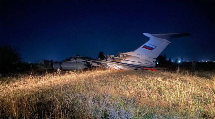 Balesetet szenvedett egy orosz Il-76-os szállítógép