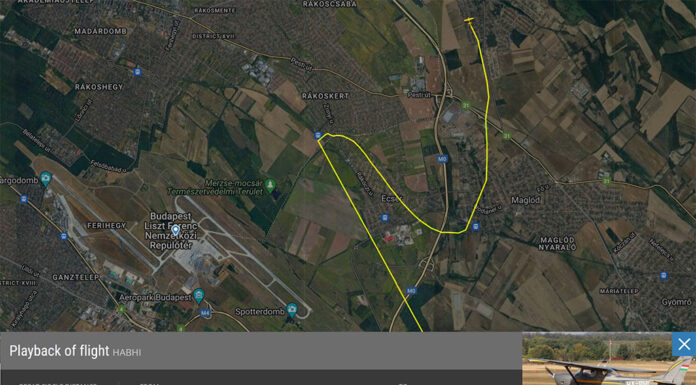 Kényszerleszállást hajtott végre egy Cessna 150-es repülőgép Budapesten