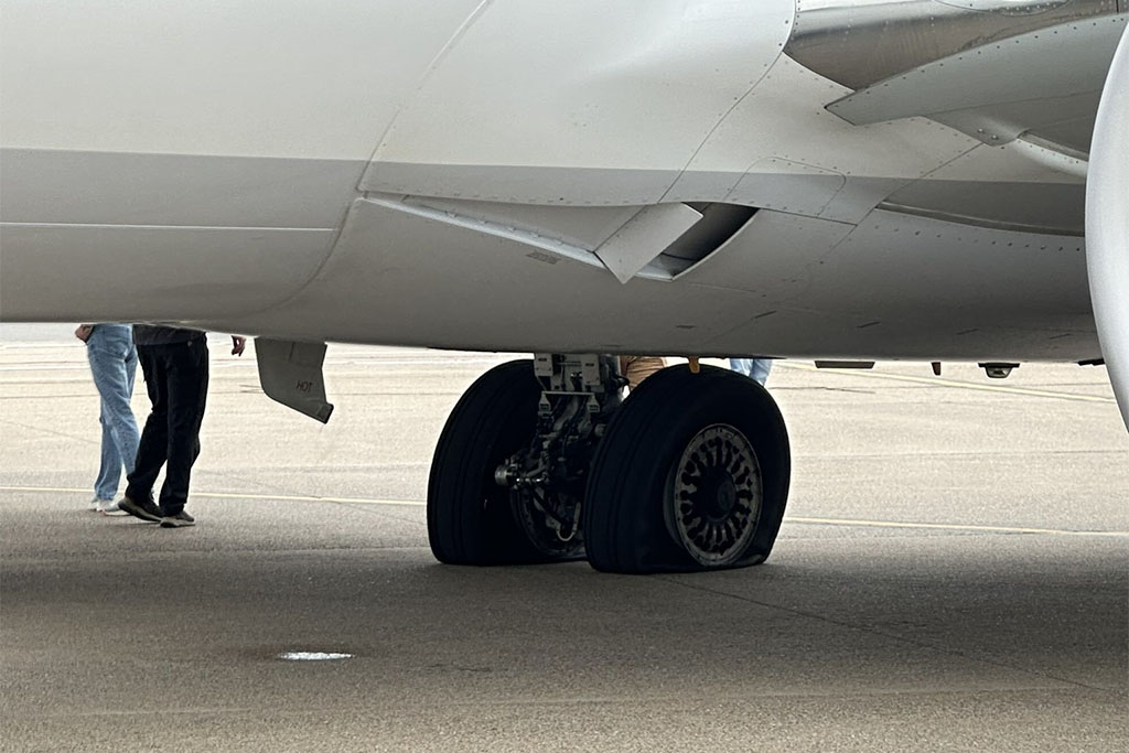 He crossed the runway in front of another plane taking off in Nashville.