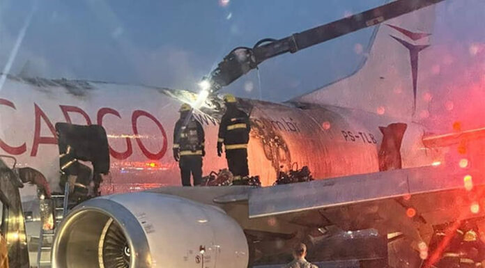 Kiégett egy Boeing 737F áruszállító Brazíliában