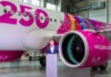 Bemutatta 250. repülőgépét a Wizz Air