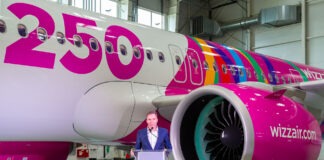 Bemutatta 250. repülőgépét a Wizz Air