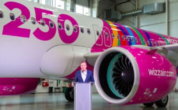 Bemutatta 250. repülőgépét a Wizz Air
