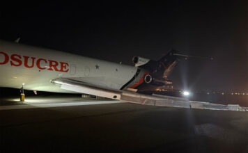 Balesetet szenvedett egy Boeing 727-es Kolumbiában