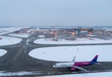 A téli időjárás miatt nem fogad és nem indít járatokat Ferihegy