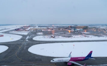 A téli időjárás miatt nem fogadott és nem indított járatokat Ferihegy